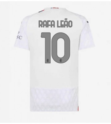 Lacne Ženy Futbalové dres AC Milan Rafael Leao #10 2023-24 Krátky Rukáv - Preč